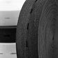 Elastic Buttonhole Tape, 2.5cm Width Black Elastic Band