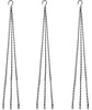 3-Pack Hanging Chain Set, Replacement Chain, Metal, Hanging Basket, Chains, Garden, Flower Pot, Plant Hanger with Clips and Hooks for Bird Feeder