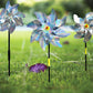 Reflective Scarecrow Wind Spinner Silver 2-pack