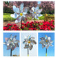 Reflective Scarecrow Wind Spinner Silver 2-pack