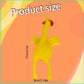 Stress Relief Squeeze Toy Laying Hen Ventilation Chicken Keychain, Trick Yux Compatible