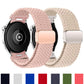 Braided Strap for Compatible with Samsung Galaxy Watch 6 5 Pro 4 Classic Magnetic Band Without Gap Galaxy Watch 6 5 4 Classic 40mm 44mm 45mm 47mm 43mm Inverness Green