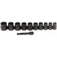 Impact Tool Set 11-Piece 9.5mm Bolt with Toolbox