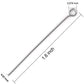 304 Stainless Steel Open Eye Pins for Jewelry Making, 4cm 300pcs Silver