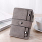 The New Trendy Foldable Small Wallet Women Leather Card Holder Wallet Pink