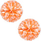 2 Pack Cheerleader Pom Poms Sports Dance Cheer Plastic Matte Pom Poms 12 inch Ring Handle Pom Poms Cheerleading for Sports Team Spirit Cheering
