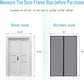 Magnetic Screen Door, Heavy Duty Self-Sealing, Screen Size 50"x81", Fit Door Size up to 48x80 Inches, Hands-Free Durable Fiberglass Screen Doors with Gravity Sticks, Push Pins, Frame Hook&Loop Strips