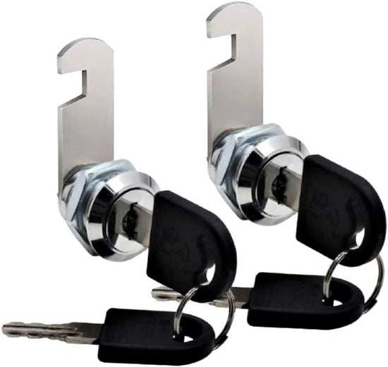 Us General Cabinet Replacement Keyed Cabinet Locks Alike Keyed 3/4 Cylinder Cam Locks 5/8 inch Mailbox Lock Replacement 16mm for Cabinet Security RV Mailbox Toolbox Locks 2Pack