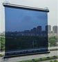 LXLA One-Way Mirror Roller Shade with Suction Cups, Punch-Free Single Way See-Through Clear Sun Blocking Reflective Insulation Curtain, Window (Size : 33×100cm/13×39in)