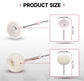 50 PCS 1 Inch Wool Felt Polishing Accessory Kits, 25 Each Spherical/Flat Buffing Wheels for Proxxon Dremel Rotary Tool - 1/8" Shank, Ideal for Wood Metal Jewelry and Glass Polishing