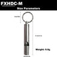2PCS Mini Stainless Steel Survival Whistle Perfect for Camping, Hiking and Boating Loud Emergency Whistle with Far Distance Rang for Sporting Events and Call Your Dog，Keychain Included