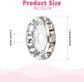 Rhinestone Beads for Pens Making, 100 Pcs 12mm Bulk Beadable Spacer Beads Rhinestone Bead Glitter Wave Diamond Crystal Bead for DIY Pens Bracelet Jewelry Making Craft Supplies(Style2)