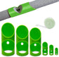6PCS Pipe Insulation Cutting Guide， Molded Foam Pipe Cutter Tool with 15MM-53MM Insulation Cutting Fixture for Home/Industrial/Commercial Plumbing + Bonus 59" Tape Measure (Green)