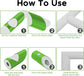 6PCS Pipe Insulation Cutting Guide， Molded Foam Pipe Cutter Tool with 15MM-53MM Insulation Cutting Fixture for Home/Industrial/Commercial Plumbing + Bonus 59" Tape Measure (Green)
