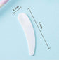 100PCS Disposable Mini Curved Cosmetic Spatula Scoop Makeup Mask Spatula Plastic Spoon,Small Makeup Scoop for Mixing and Sampling.