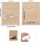100Pcs 7×9cm Sealable Kraft Paper Bag with Transparent Window, 2.7×3.5&