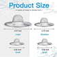 4PCS Heavy Duty Stainless Steel Sink Strainer,Sink Basket Set, Fits Most Kitchen Sinks 4.5&