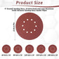 50 Pcs 9-Inch 10-Hole Drywall Sanding Discs Set, 10 Each of 60 80 120 150 240 Grits Hook-and-Loop Sanding Discs for 9" Drywall Sander, Wood Furniture Finishing