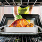 Broiler Pan for Oven, Rectangular Tray Deepened Kitchen Bakeware Rack Roaster Refrigerated Crisper Chassis Grid Roasting Pans Cookie Nonstick Cake Pastry with Grill Set (10.43x8.07x1.96 Inch)