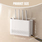 WiFi Router Storage Box 10x7x2 Inch Router Hider Wall Mounted WiFi Box Hider ABS Easy Installation WiFi Storage Box for Living Room Decoration