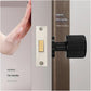[Special for Invisible Doors] Black Minimalist Invisible Door Lock Hidden Single-Sided Handle Secret Room Secret Door Background Wall Lock(Black)