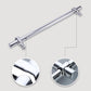 Metal Shower Glass Door Handle, Interior Shower Single Side Door Handle Grab Bar with Accessories Sets - Stainless Steel, Adjustable Hole Distance (Size : 350mm)