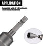2 Pack RV Scissor Jack Socket, Camper Travel Trailer Jack Drill Adapter, 19mm Hex Drive, 1/4 Inch Hex Shank