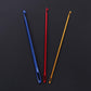 Afghan Aluminium Crochet Hook Knitting Needle Hand Knit Tool with Threading Hole