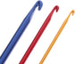 Afghan Aluminium Crochet Hook Knitting Needle Hand Knit Tool with Threading Hole