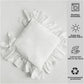 Farmhouse Indoor Chair Cushions for Dining Non-Slip Rocking Chair Cushions with Zipper Ruffled Cotton Seat Cushion for Kitchen White Retro Chair Pads with Ties 14.5&