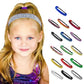 Glitter Headbands Adjustable Non-Slip Head Bands Cute Elastic Hair Accessories For Gymnastics-Sparkly Hair Bands Gifts Stretch Fashion Headbands For Women, White