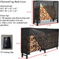 Firewood Log Rack Cover 4ft / 8ft Heavy Duty Waterproof Wood Pile Outdoor Patio Garden Fireplace Holder Fire Storage Covers (4FT: 48" x 24" 42")  4FT: 42"