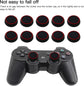 10Pcs Analog Controller Thumb Stick Grip Thumbstick Cap Cover for PS3/PS4/PS5 Controller - Black Background with Red Circle