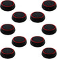 10Pcs Analog Controller Thumb Stick Grip Thumbstick Cap Cover for PS3/PS4/PS5 Controller - Black Background with Red Circle
