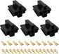 5 PCS Pin Relay Connectors, 12V Socket 30Amp/40Amp Connector with 6.3mm Terminals, Automotive Terminal Relays Case Holder for Cars Trucks SUVs, Car Accessories