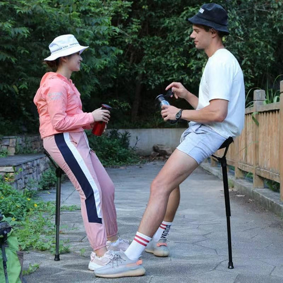 One Leg Adjustable Stool,Camping Folding Stool,one Leg Chair,Telescoping Stool,Collapsible Retractable Stool,Suitable for Outdoor Hiking,Picnic,Travel