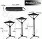 Portable Telescopic Stool - Lightweight Folding Chair for Camping & Fishing - Height Adjustable, Single Leg Tripod Seat - Foldable & Compact Design