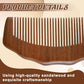 Wooden Comb for Women Hair Growth, Labor Comb for Pain Natural Wide Tooth for Curly Portable Scalp Massage Combs Sandalwood Combs for Curly, Thick, Wavy Hair with Gift Bag
