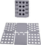 Shirt Folding Board, 27.56 x 22.44 T Shirt Folder, Easy and Fast Flip Fold Clothes Folding Board, Durable Plastic Laundry Folders Collapsible Liner for Easy Storage and Travel (Gray)