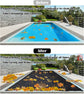 Leaf Net Pool Cover,Protective Mesh Cover with Reinforcement Edge and Rope,All-Weather Outdoor Cover for Inground and Above Ground Swimming Pools, Cuttable Rectangle Shape (12x24ft)