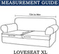 3 Piece T Cushion Sofa Slipcovers Thick Couch Cover Furniture Protector Stretch T Cushion Sofa Covers for 2 Cushion Couch with 2 Individual T Cushion Covers Washable (Blue, Loveseat X-Large)