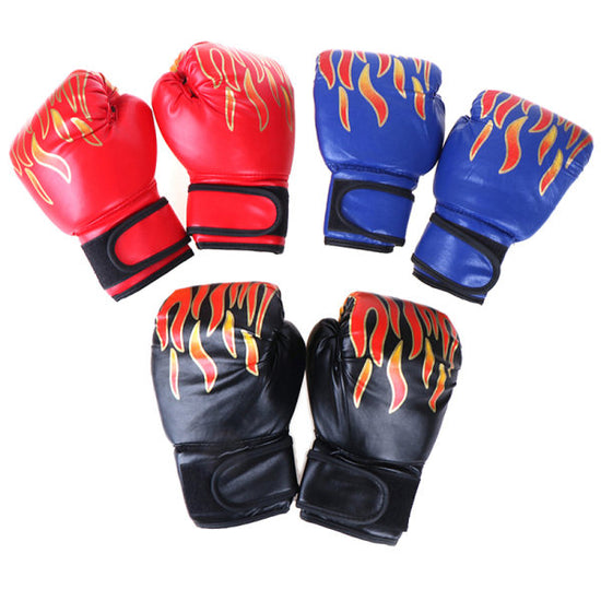 Compatible Boxing Gloves for Children Junior Youth Sparring Training Kickboxing Red Blue One Size