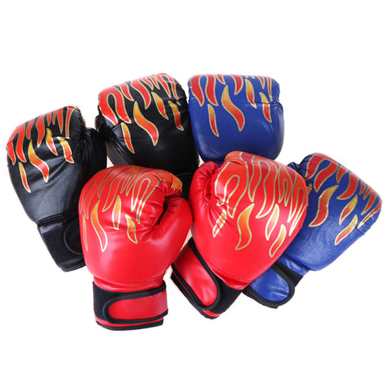 Boxing Gloves for Children Youth Kickboxing Sparring Training Red One Size