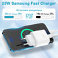 25W USB C Fast Charger with 2m Cable Compatible with Samsung Galaxy S25 S24 Ultra S23 S22 Ultra S22 Plus S21 FE 5G S20 S10 S9 A52S A55 5G A13 Note20
