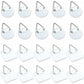 50-Pack 1\" Invisible Adhesive Hangers, Self-Adhesive Vertical Wall Plaque Hangers, Wall Plaques for Plates, Pictures, Decorative Art (White)