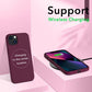 iPhone 13 Case Liquid Silicone Ultra Thin Full Coverage Shockproof Protective Soft Case for 6.1 Inch Red Wine