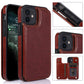 iPhone 12 - Practical and stylish case with card holder Rose gold