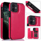 iPhone 12 - Practical and stylish case with card holder Rose gold