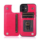 iPhone 12 - Practical and stylish case with card holder Rose gold