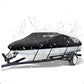 17-19ft Boat Cover Trailerable Marine Grade 600D Black
